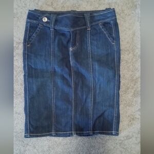 GAP Dark Blue Denim Pencil Skirt